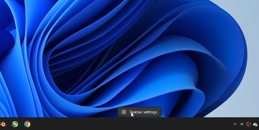 windows 11 taskbar