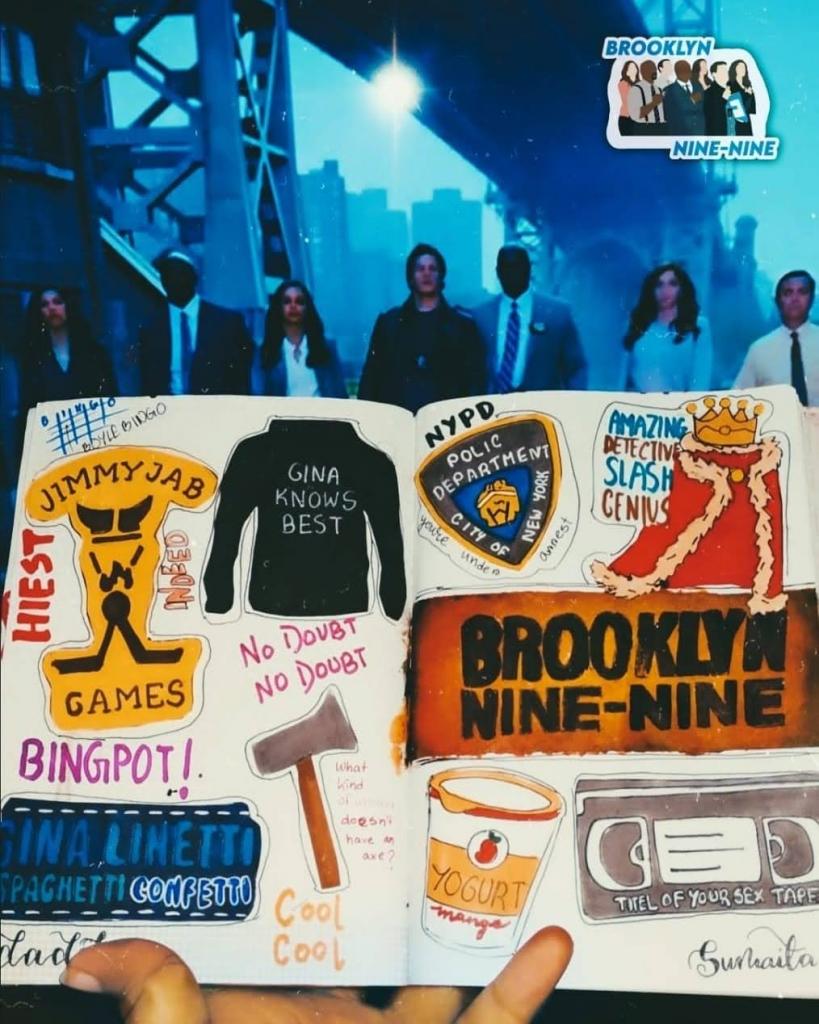 TV Shows in Art Journal Entries