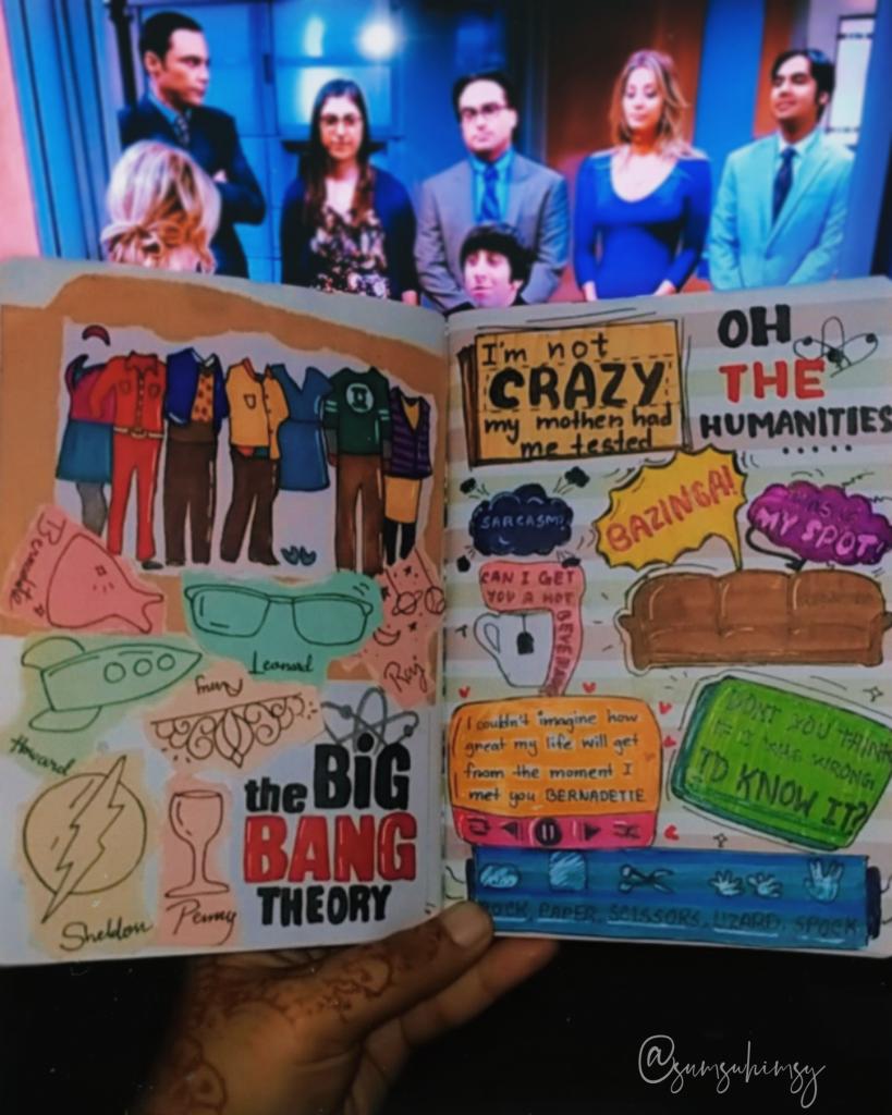 TV Shows in Art Journal Entries